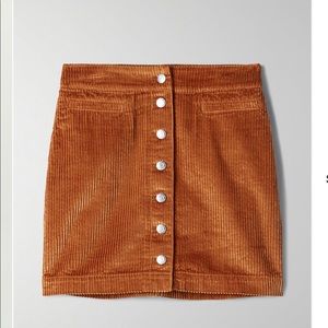 Wilfred Free New Button-Front Mini Skirt SIZE 6